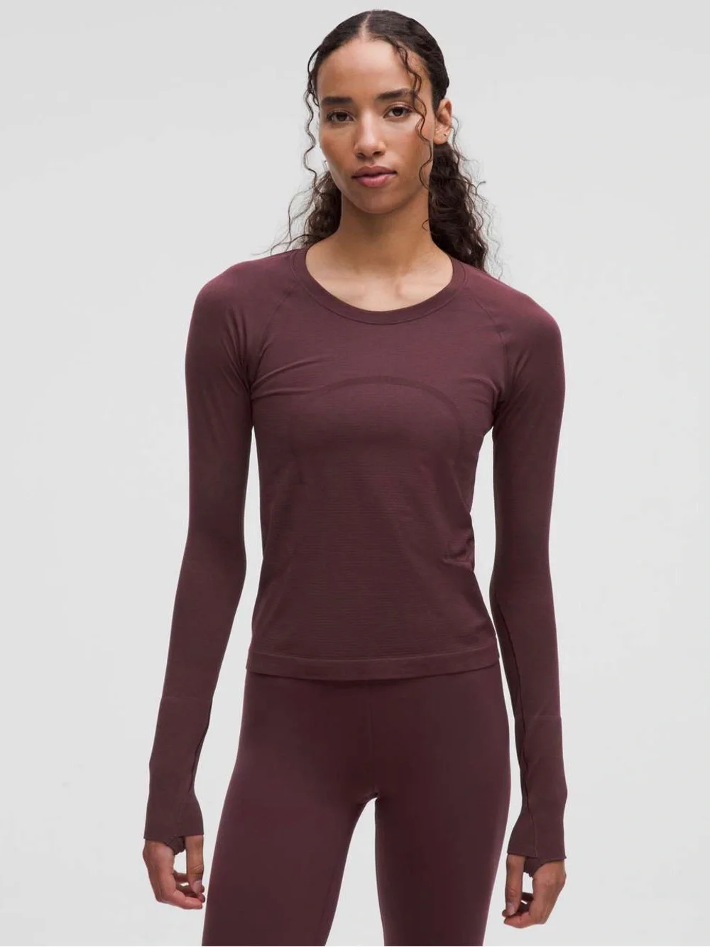 Lululemon Swiftly Tech Long-Sleeve Shirt 2.0 *Waist Length Goodnight Plum